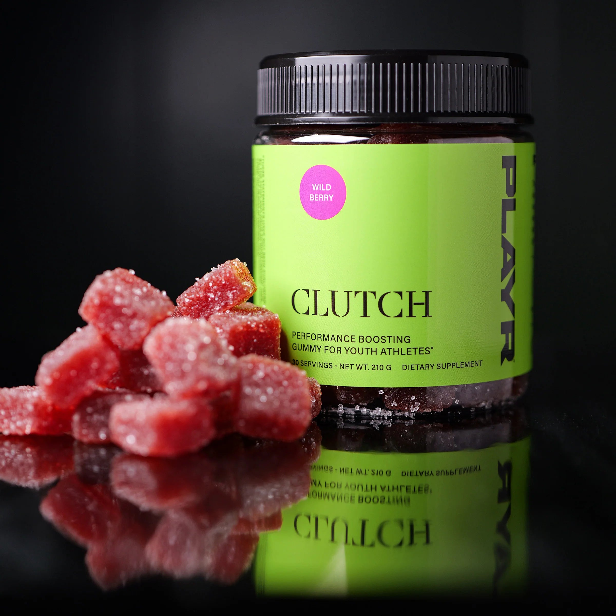 PLAYR CLUTCH game-day gummy, Wild Berry